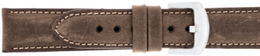 PREMIUM Lederuhrarmband, Farbe dunkelbraun