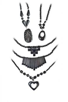 Collier aus Hämatin - Motiv Herz