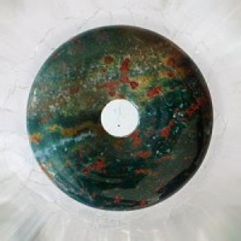Donut 30 mm - Steinsorte Heliotrop