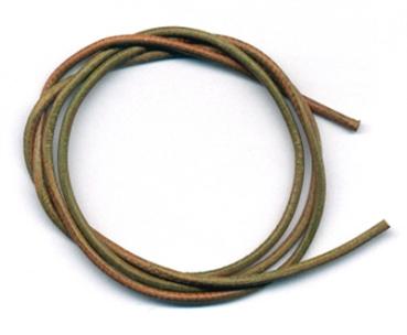 Kräftiges Lederband aus Rindsleder, Khaki, 1 Stück à 100 cm