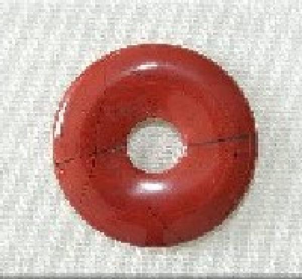 Donut 30 mm - Steinsorte Jaspis rot