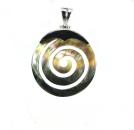 Regenbogenmuschel Anhänger an Öse